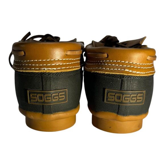 Soggs Thinsulate Insulation‎ Steel Shank Duck Shoes Men’s Size 7 Black Tan - Picture 14 of 14